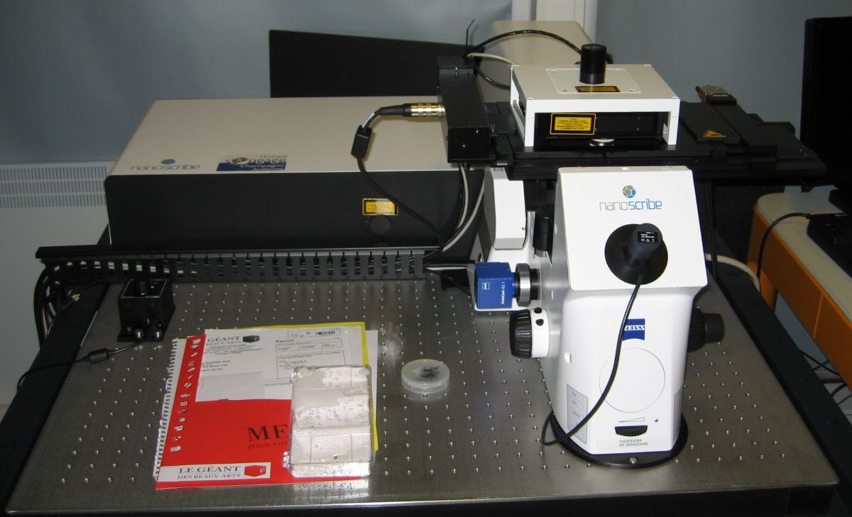 Nanoscribe — lithographie 3D laser